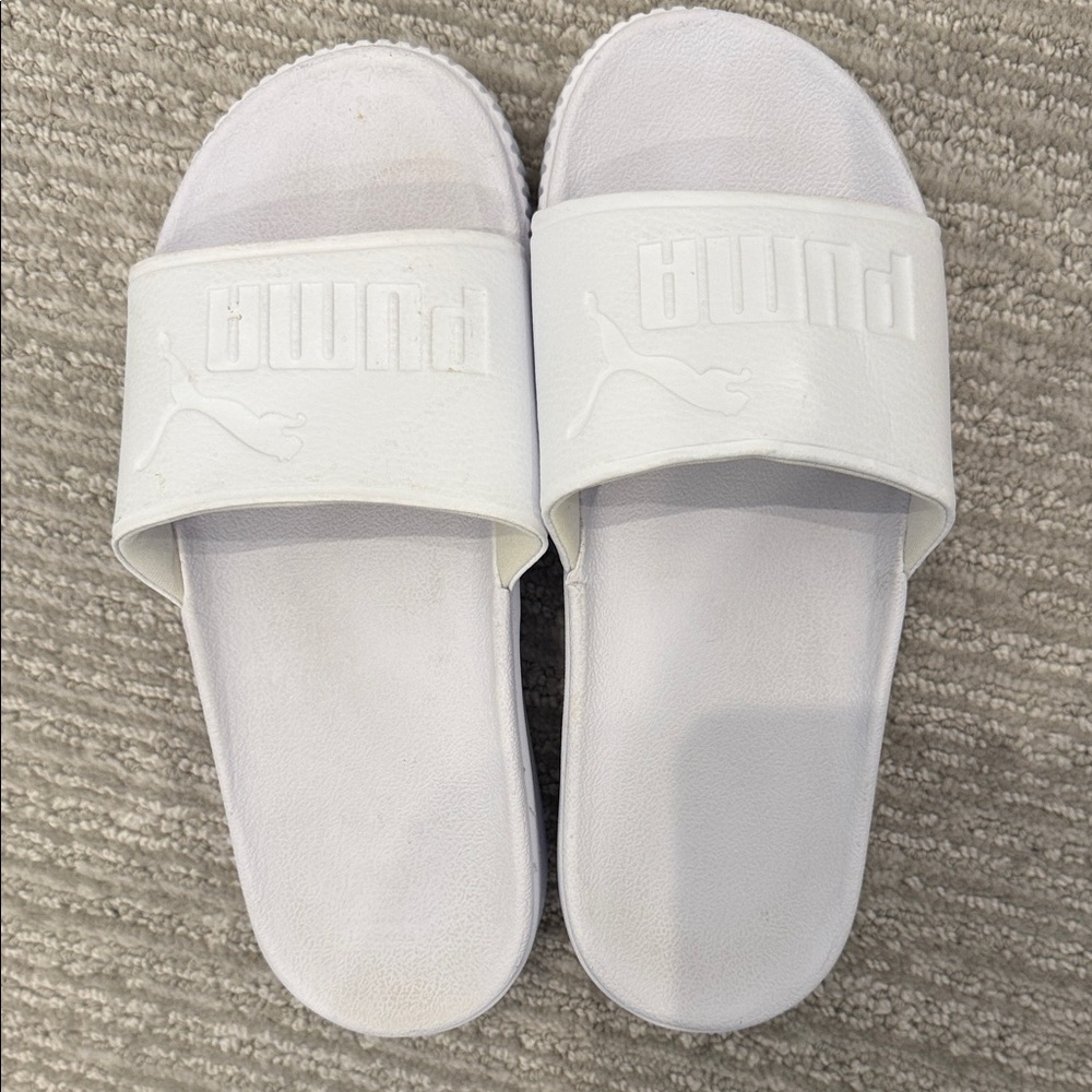 Puma Classic White Slides